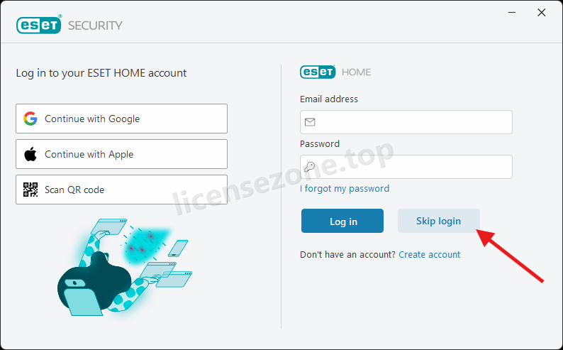رد کردن لاگین به حساب ESET