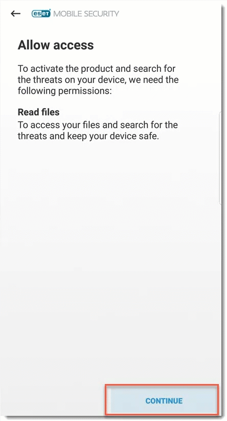 مرحله 6 نصب: اعطای مجوزهای لازم به آنتی ویروس