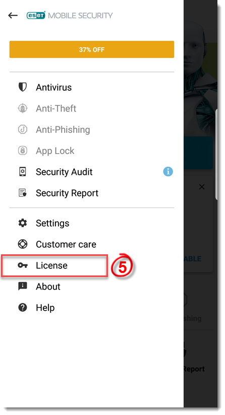 مرحله 4 فعال سازی: انتخاب گزینه License